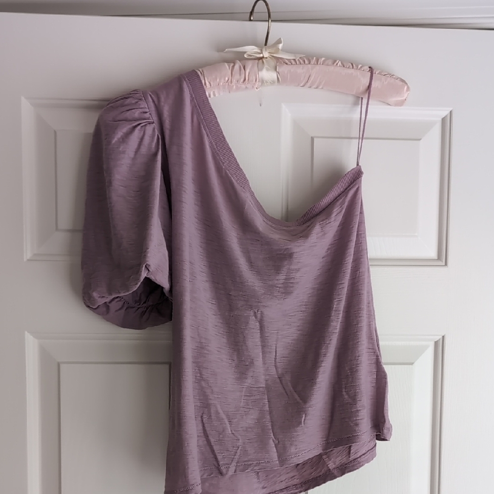 Lavender Off-Shoulder Top
